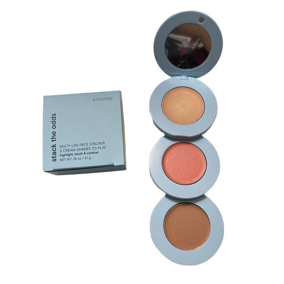 Alleyoop BNIB Stack The Odds 3 In 1 Sunkissed Blush Bronzer Highlighter - Picture 2 of 8